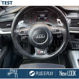 2 Steering Wheel Paddle Shift for AUDI A3 A4 A5 A6 A8 TT Q5 Q7 R8 | Silver Steel Paddle Shifters