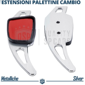 Steering Wheel Paddle Shift for AUDI A3 A4 A5 A6 A7 Q2 Q5 Q7 Q8 TT R8 | Silver Steel Paddles