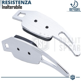 Steering Wheel Paddle Shift for AUDI A3 A4 A5 A6 A7 Q2 Q5 Q7 Q8 TT R8 | Silver Steel Paddles