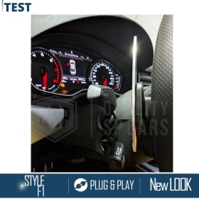 Steering Wheel Paddle Shift for AUDI A3 A4 A5 A6 A7 Q2 Q5 Q7 Q8 TT R8 | Silver Steel Paddles