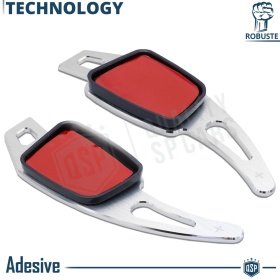 Steering Wheel Paddle Shift for AUDI A3 A4 A5 A6 A7 Q2 Q5 Q7 Q8 TT R8 | Silver Steel Paddles