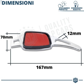 Steering Wheel Paddle Shift for AUDI A3 A4 A5 A6 A7 Q2 Q5 Q7 Q8 TT R8 | Silver Steel Paddles