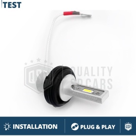 2 Adaptadores de Retenedor H1 para Volvo, Soporte Bombillas Para Montaje de LED y Xenon