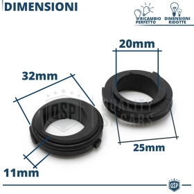 2 Adaptadores de Retenedor H1 para Volvo, Soporte Bombillas Para Montaje de LED y Xenon