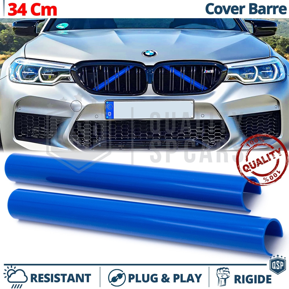 Barras Soporte Rejilla Azules para BMW 34CM | Tiras Rigidas Protección Radiador Barras Soporte Rejilla Azules para BMW 34CM | Tiras Rigidas Protección Radiador