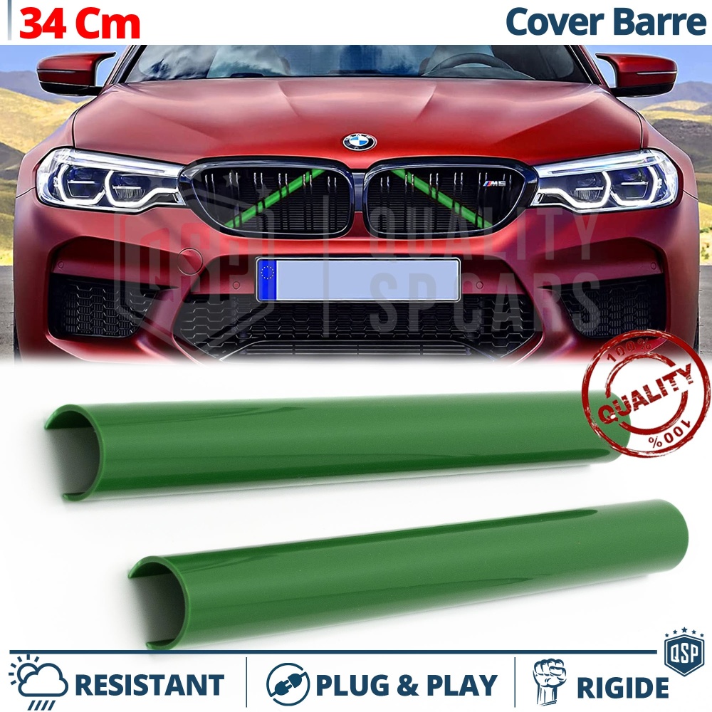 Barras Soporte Rejilla Verdes para BMW 34CM | Tiras Rigidas Protección Radiador Barras Soporte Rejilla Verdes para BMW 34CM | Tiras Rigidas Protección Radiador