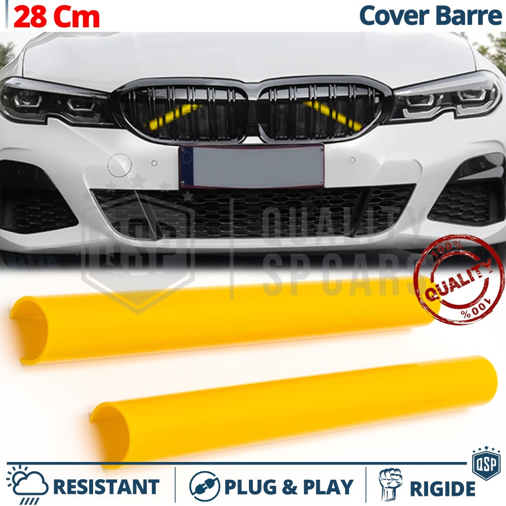 Barras Soporte Rejilla Amarillas para BMW 28CM | Tiras Rigidas Protección Radiador Barras Soporte Rejilla Amarillas para BMW 28CM | Tiras Rigidas Protección Radiador