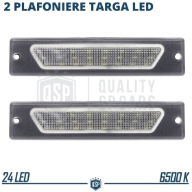 2 Luces de Matricula LED Canbus para Fiat | 24 Led 6.500k Blanco Frío, Plug & Play