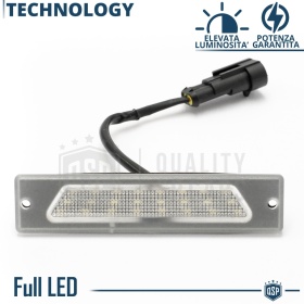 2 Luces de Matricula LED Canbus para Fiat | 24 Led 6.500k Blanco Frío, Plug & Play