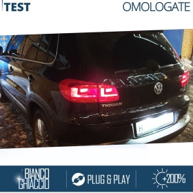2 Luces de Matricula LED para VW TIGUAN 5N Facelift | CANbus, 18 LED 6500K Blanco Frío | Plug & Play