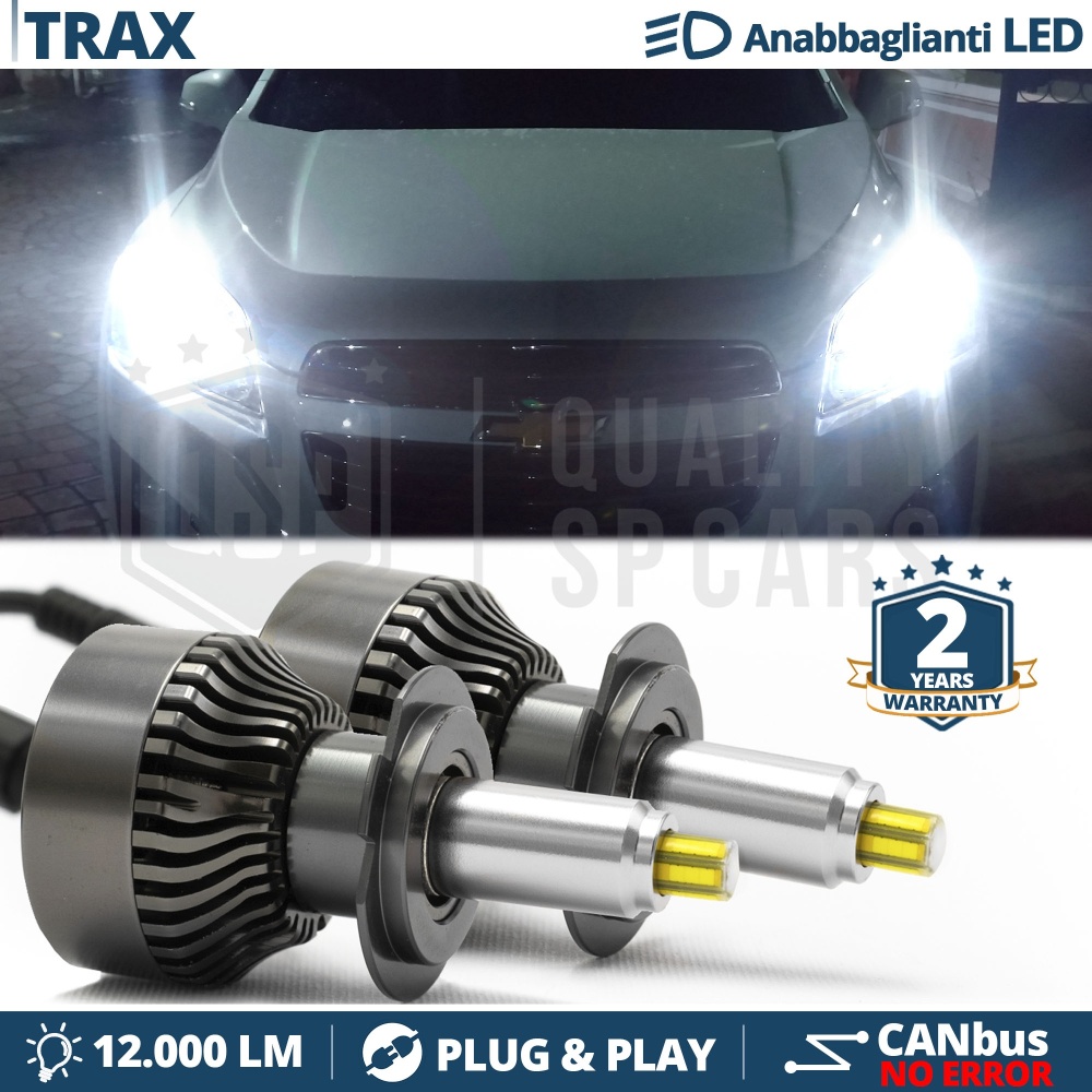 Kit LED H7 para CHEVROLET TRAX Luces de Cruce | Bombillas Led Canbus 6500K 12000LM