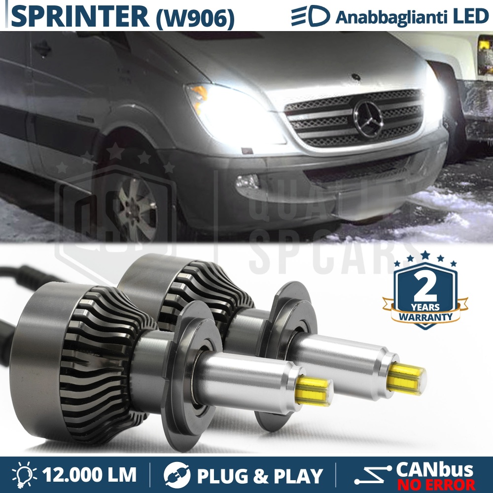 Kit LED H7 para MERCEDES SPRINTER W906 Luces de Cruce | Bombillas Led Canbus 6500K 12000LM