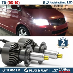 Kit LED H7 para VW TRANSPORTER T5 Luces de Cruce | Bombillas Led Canbus 6500K 12000LM