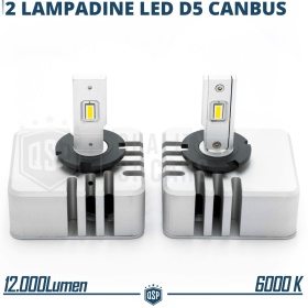 Kit LED D5S | Conversión PERFECTA de Xenon HID a LED | Luz Blanca Potente 6000K 12000LM
