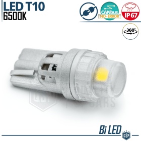1x Bombilla LED T10 W5W CANbus | Luz Potente Blanco Frío 6500K | Plug & Play