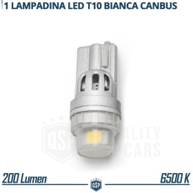 1x Bombilla LED T10 W5W CANbus | Luz Potente Blanco Frío 6500K | Plug & Play