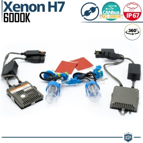 KIT Super XENON CANBUS PROFESSIONALE H7 di nuova generazione conversione DA ALOGENA H7 in XENON 6.000K, SIN Error
