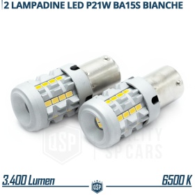 2x Bombillas LED P21W - BA15S CANbus 1700LM | Luz Blanco Frío 6500K 3400 LM | No Error