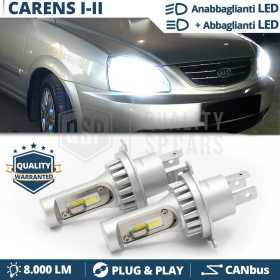 Kit Led H4 para KIA CARENS 1-2 Luces de Cruce + Carretera 6500k 8000LM | Plug & Play CANbus