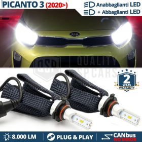 Kit Led HB3 per KIA PICANTO 3 Restyling | Anabbaglianti + Abbaglianti LED Lenticolari | CANbus 6500K