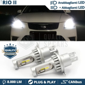 Kit Led H4 para KIA RIO 2 Luces de Cruce + Carretera 6500k 8000LM | Plug & Play CANbus