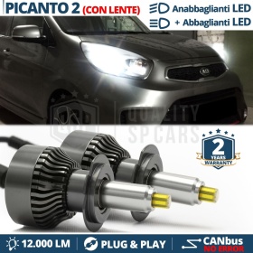 Kit LED H7 para KIA PICANTO 2 Luces de Cruce + Carretera | Bombillas Led CANbus 6500K 12000LM