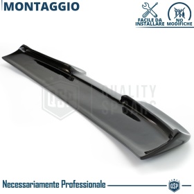 SPOILER Alerón Trasero PARA Audi A3 S3 8P 3 Puertas | Labio Maletero Techo NEGRO RS3 Style