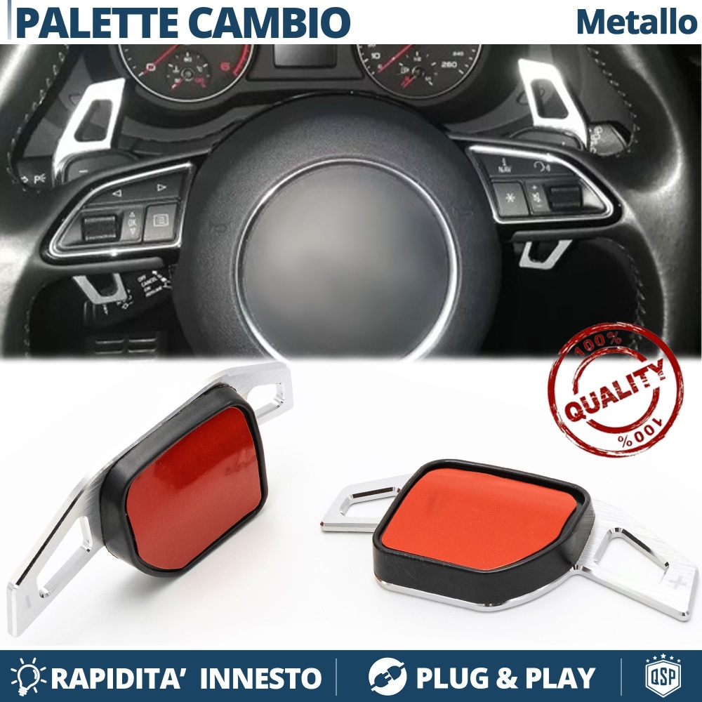 2 Levas de Volante para AUDI R8 (42) 09-15 | Levas de Cambio en Acero Silver 2 Levas de Volante para AUDI R8 (42) 09-15 | Levas de Cambio en Acero Silver