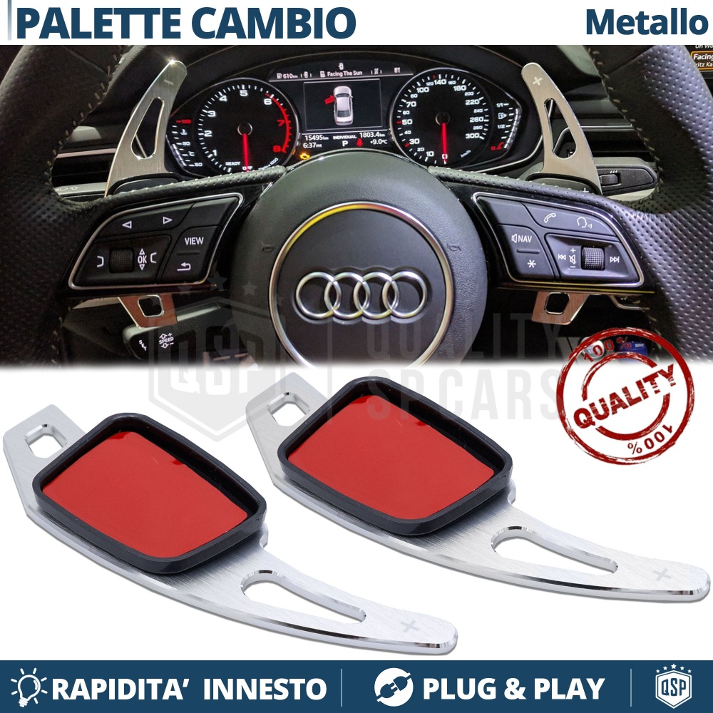 2 Levas de Volante para AUDI R8 (4S) | Levas de Cambio en Acero Silver 2 Levas de Volante para AUDI R8 (4S) | Levas de Cambio en Acero Silver