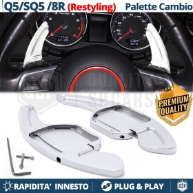 2 Levas de Volante para AUDI Q5 (8R) 13-16 | Levas de Cambio en Aluminio Silver