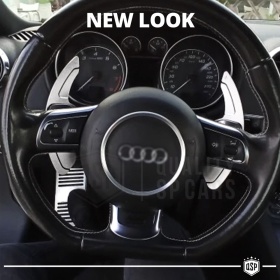 2 Levas de Volante para AUDI Q7 (4L) 10-15 | Levas de Cambio en Aluminio Silver