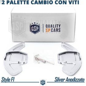 2 Levas de Volante para AUDI Q7 (4L) 10-15 | Levas de Cambio en Aluminio Silver