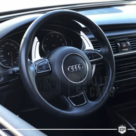 2 Levas de Volante para AUDI Q7 (4L) 10-15 | Levas de Cambio en Aluminio Silver