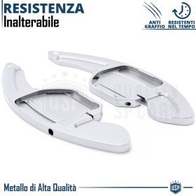 2 Levas de Volante para AUDI Q7 (4L) 10-15 | Levas de Cambio en Aluminio Silver
