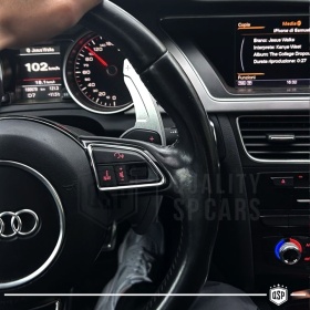2 Levas de Volante para AUDI Q7 (4L) 10-15 | Levas de Cambio en Aluminio Silver