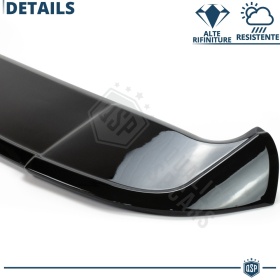 SPOILER Alerón Trasero PARA Audi A3 8V Sportback | Labio Maletero Techo NEGRO RS3 Style