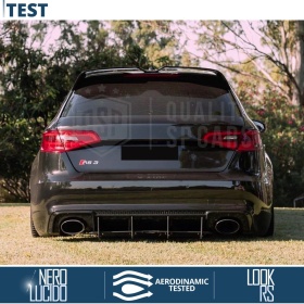 SPOILER Alerón Trasero PARA Audi A3 8V Sportback | Labio Maletero Techo NEGRO RS3 Style