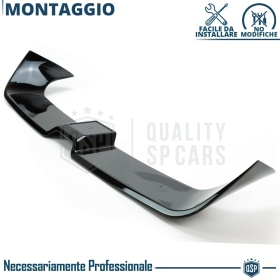 SPOILER Alerón Trasero PARA Audi A3 8V Sportback | Labio Maletero Techo NEGRO RS3 Style
