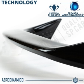 SPOILER Alerón Trasero PARA BMW Serie 1 E87 E81 | Labio Maletero Techo NEGRO MSport Style
