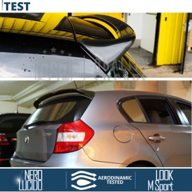 SPOILER Alerón Trasero PARA BMW Serie 1 E87 E81 | Labio Maletero Techo NEGRO MSport Style