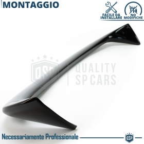 SPOILER Alerón Trasero PARA BMW Serie 1 E87 E81 | Labio Maletero Techo NEGRO MSport Style