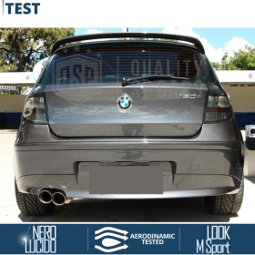SPOILER Alerón Trasero PARA BMW Serie 1 E87 E81 | Labio Maletero Techo NEGRO MSport Style