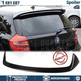 SPOILER Alerón Trasero PARA BMW Serie 1 E87 E81 | Labio Maletero Techo NEGRO MSport Style