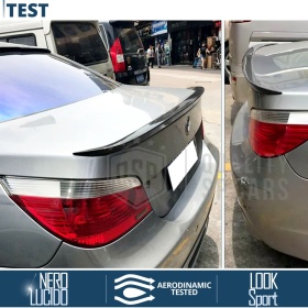 SPOILER Alerón Trasero PARA BMW Serie 5 E60 | Labio Maletero Techo NEGRO MSport Style