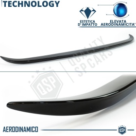 SPOILER Alerón Trasero PARA BMW Serie 5 E60 | Labio Maletero Techo NEGRO MSport Style