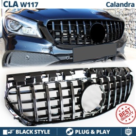 Parrilla REJILLA Delantera para MERCEDES CLA W117 | Negro Brillante