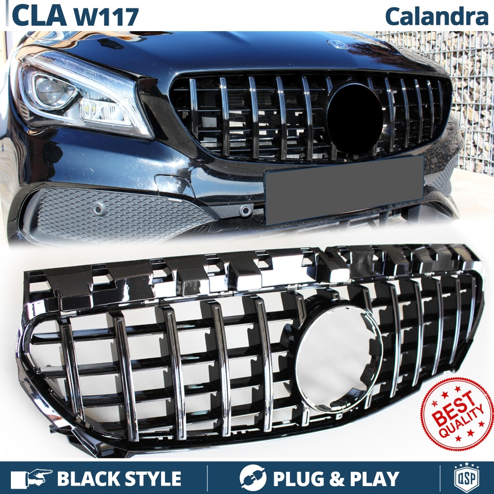 Parrilla REJILLA Delantera para MERCEDES CLA W117 | Negro Brillante Parrilla REJILLA Delantera para MERCEDES CLA W117 | Negro Brillante