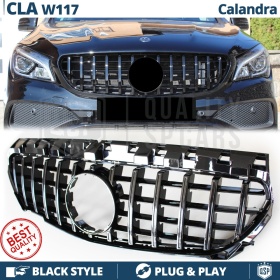 Parrilla REJILLA Delantera para MERCEDES CLA W117 | Negro Brillante