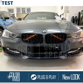Orange Crash Bar Covers for BMW 3 Series F30 F31 Front Grill | Rigid Radiator Protection Bars