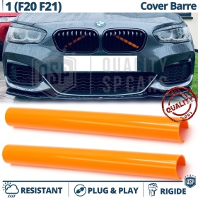 Barras Soporte Rejilla Naranja para BMW Serie 1 F20 F21 | Tiras Rigidas Protección Radiador